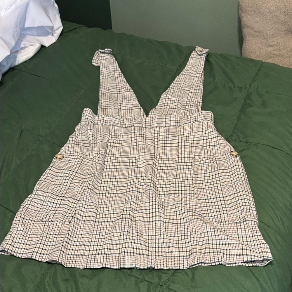 Plaid Pinafore Dress